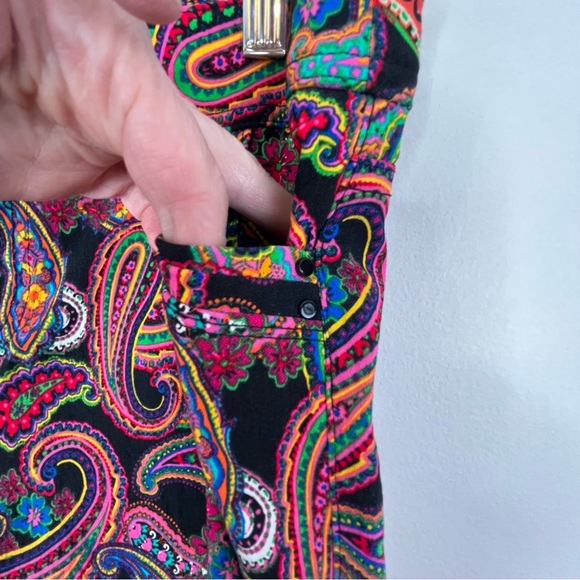 Vintage Attyre Colorful Boho Paisley Hi-Rise Pants in Women's size 10 - Picture 6 of 13